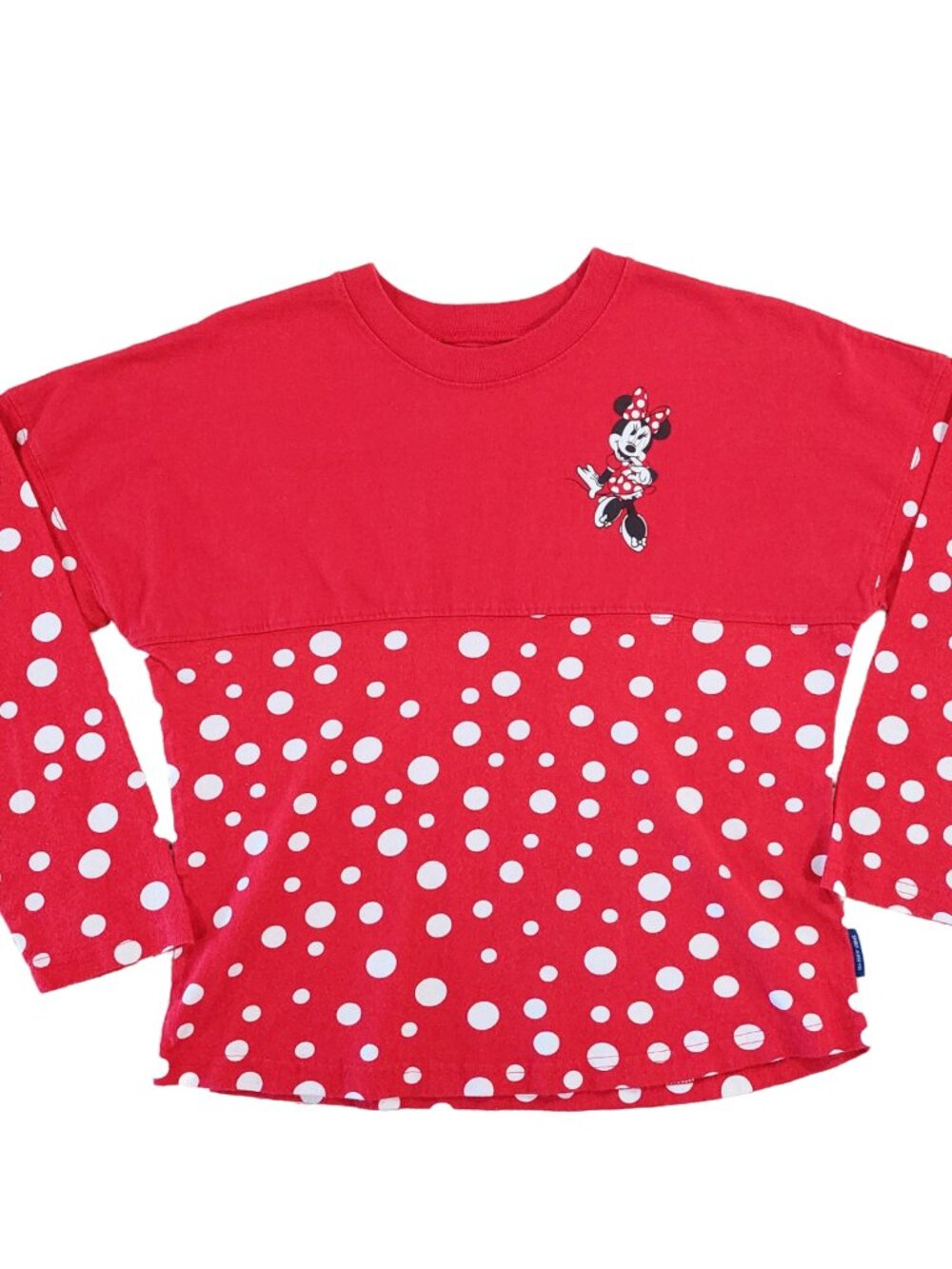 Spirit Jersey Disneyland Minnie Mouse Red Polka Dot Long Sleeve T-Shirt Youth XL
